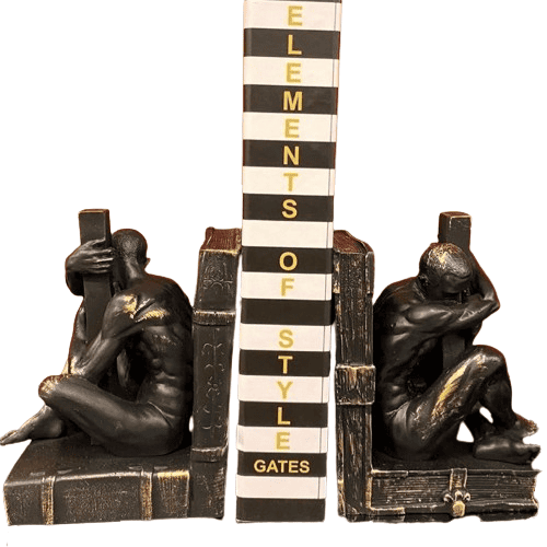 Abstract Man Bookends, Modern Abstract Male Bookends, Artistic Human Bookends, Polyester Abstract Man Bookend, Minimalist Man Bookends
