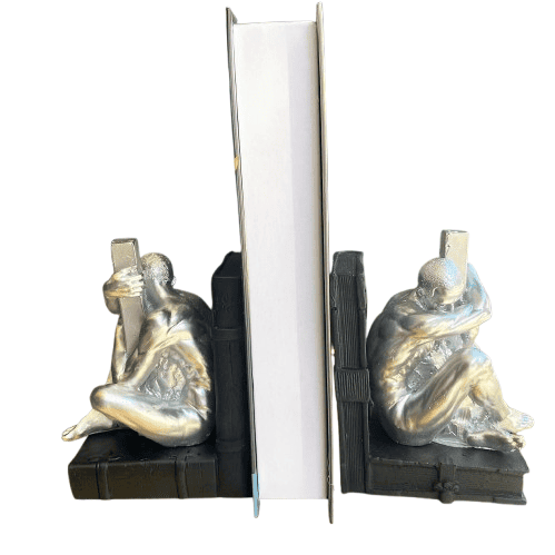 Abstract Man Bookends, Modern Abstract Male Bookends, Artistic Human Bookends, Polyester Abstract Man Bookend, Minimalist Man Bookends