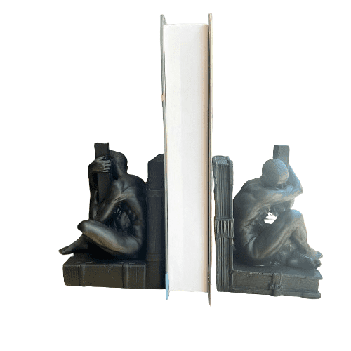 Abstract Man Bookends, Modern Abstract Male Bookends, Artistic Human Bookends, Polyester Abstract Man Bookend, Minimalist Man Bookends