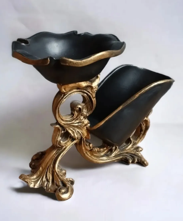 Vintage Style Wine Bottle Holder, Elegant Baroque Style Wine Rack, Sophisticated Wine Rack, Artistic Wine Rack Sculpture, Wine Rack Statue