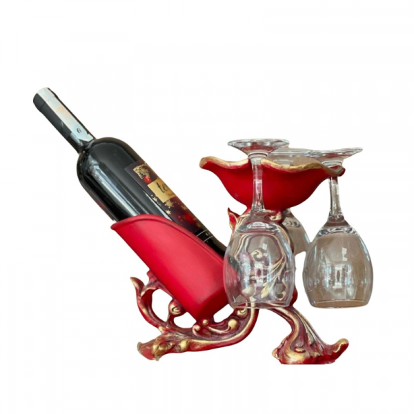 Vintage Style Wine Bottle Holder, Elegant Baroque Style Wine Rack, Sophisticated Wine Rack, Artistic Wine Rack Sculpture, Wine Rack Statue