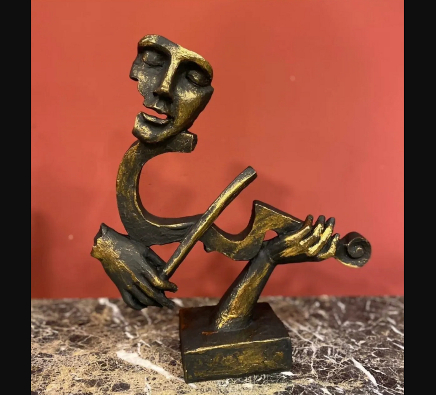 Violin Player Sculpture, Violin Player Figurine, Musician Figurine, Violinist Statue, Violinist Figurine, Violinist Sculpture, Violin Decor