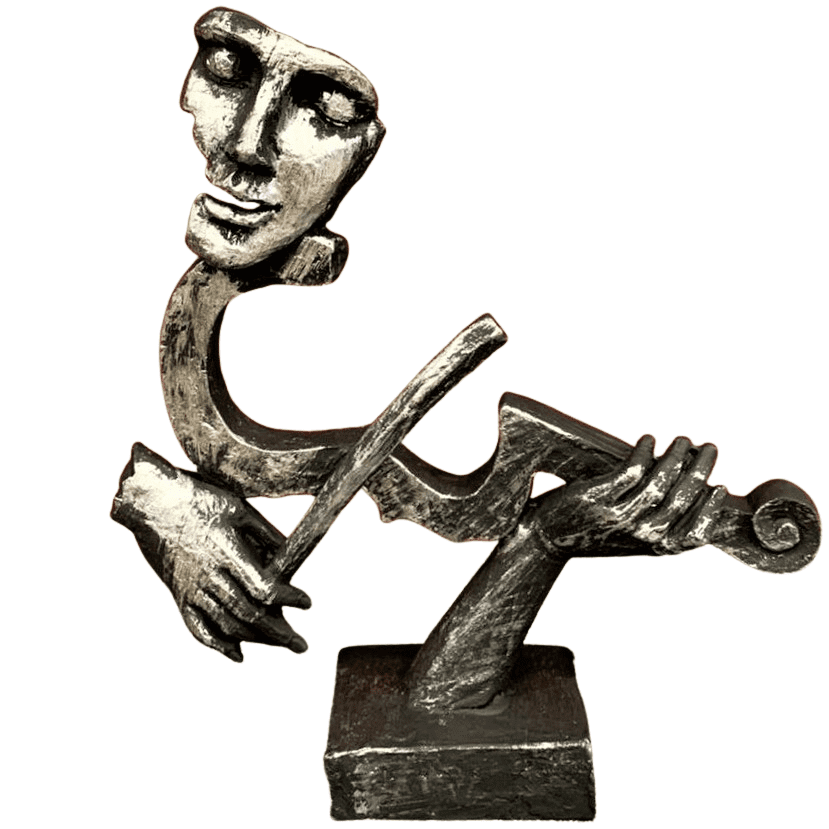 Violin Player Sculpture, Violin Player Figurine, Musician Figurine, Violinist Statue, Violinist Figurine, Violinist Sculpture, Violin Decor