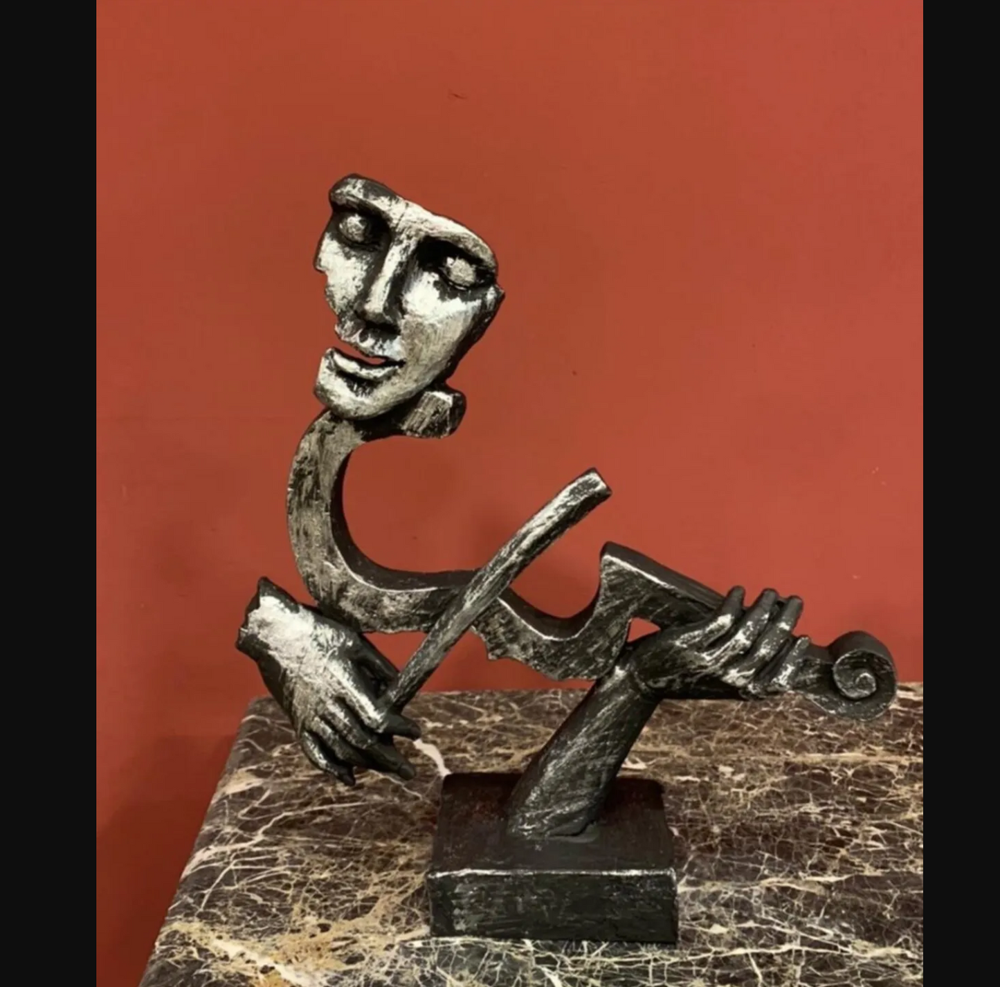 Violin Player Sculpture, Violin Player Figurine, Musician Figurine, Violinist Statue, Violinist Figurine, Violinist Sculpture, Violin Decor