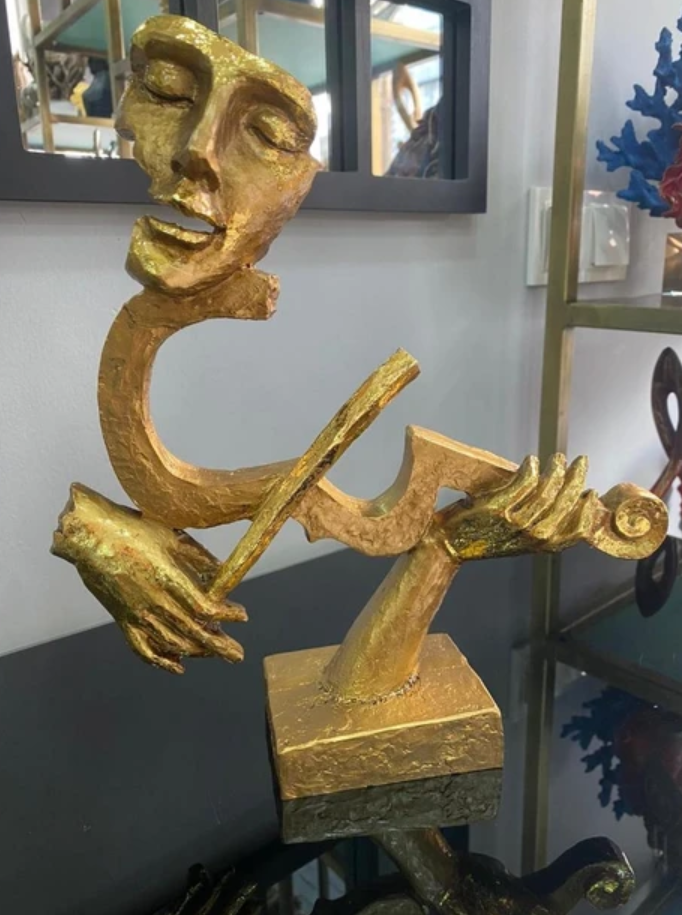 Violin Player Sculpture, Violin Player Figurine, Musician Figurine, Violinist Statue, Violinist Figurine, Violinist Sculpture, Violin Decor
