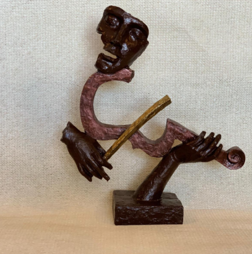 Violin Player Sculpture, Violin Player Figurine, Musician Figurine, Violinist Statue, Violinist Figurine, Violinist Sculpture, Violin Decor