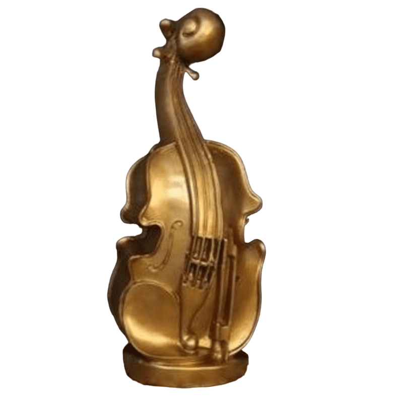 Handmade Violin Decor, Abstract Music Sculpture, Modern Musician Gift, Handmade Abstract Violin Statue, Handmade Violin Art Statue