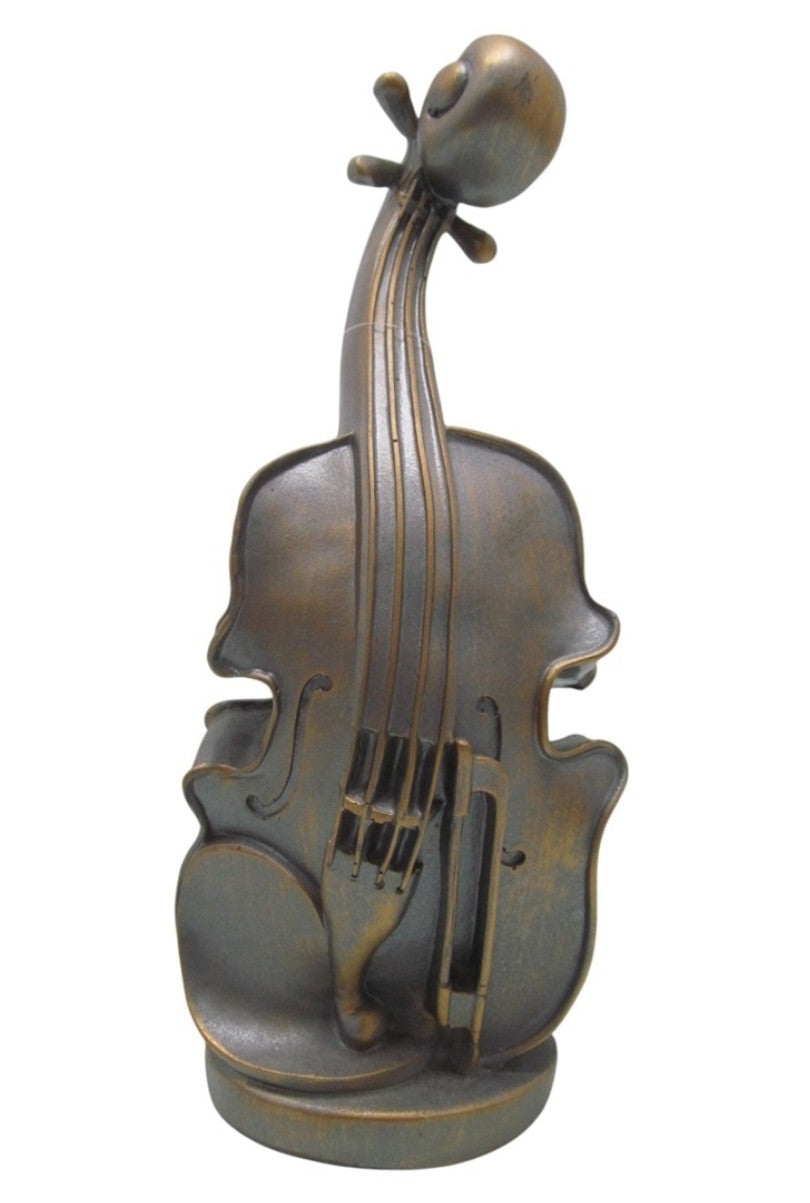Handmade Violin Decor, Abstract Music Sculpture, Modern Musician Gift, Handmade Abstract Violin Statue, Handmade Violin Art Statue