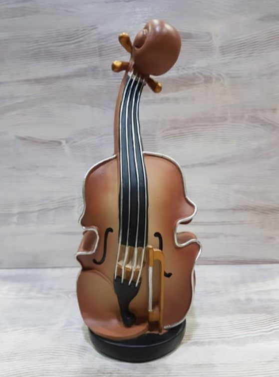 Handmade Violin Decor, Abstract Music Sculpture, Modern Musician Gift, Handmade Abstract Violin Statue, Handmade Violin Art Statue