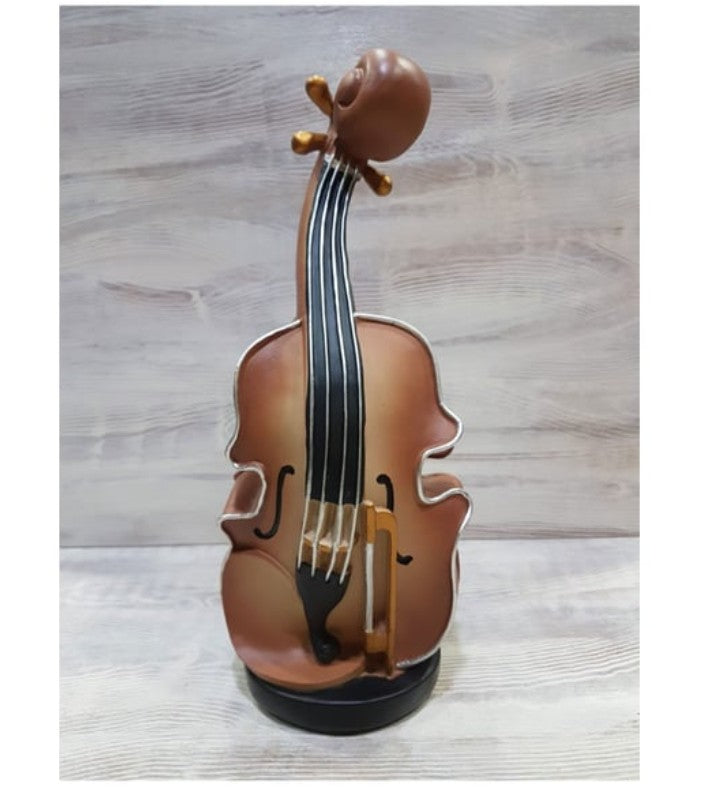 Handmade Violin Decor, Abstract Music Sculpture, Modern Musician Gift, Handmade Abstract Violin Statue, Handmade Violin Art Statue