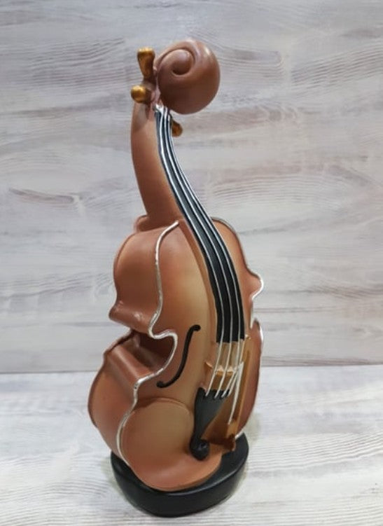 Handmade Violin Decor, Abstract Music Sculpture, Modern Musician Gift, Handmade Abstract Violin Statue, Handmade Violin Art Statue