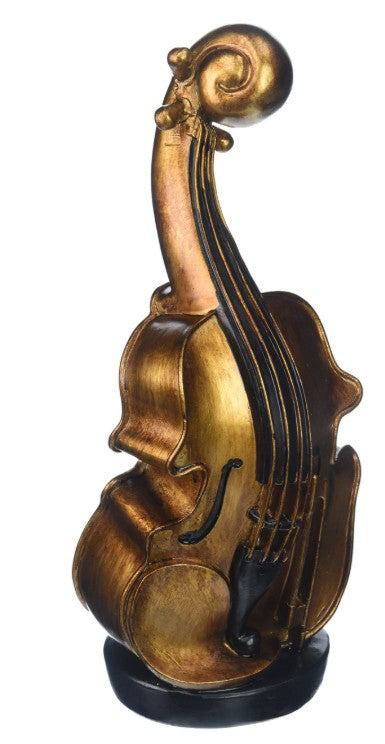 Handmade Violin Decor, Abstract Music Sculpture, Modern Musician Gift, Handmade Abstract Violin Statue, Handmade Violin Art Statue