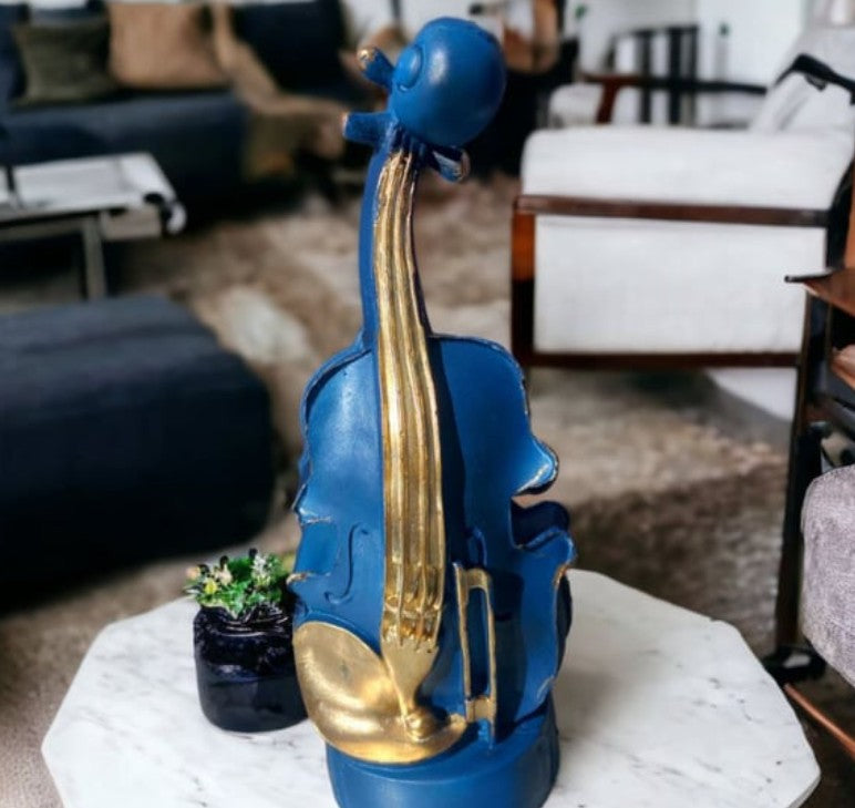 Handmade Violin Decor, Abstract Music Sculpture, Modern Musician Gift, Handmade Abstract Violin Statue, Handmade Violin Art Statue