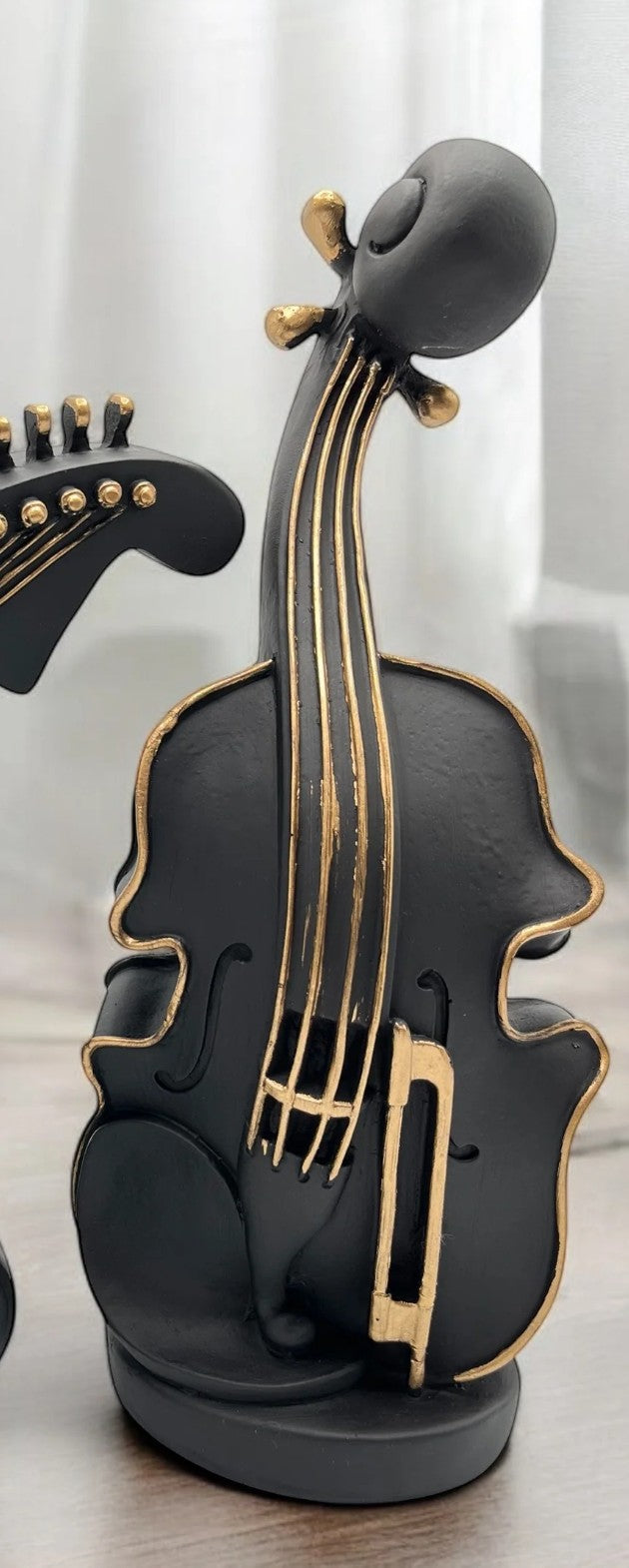 Handmade Violin Decor, Abstract Music Sculpture, Modern Musician Gift, Handmade Abstract Violin Statue, Handmade Violin Art Statue