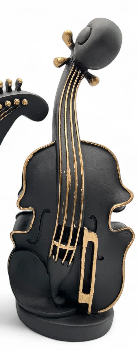 Handmade Violin Decor, Abstract Music Sculpture, Modern Musician Gift, Handmade Abstract Violin Statue, Handmade Violin Art Statue