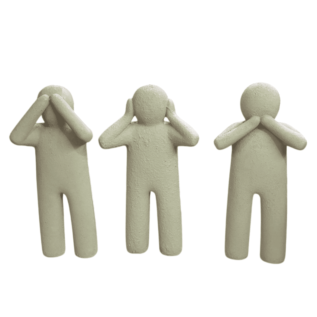 Modern See No Hear No Speak No Statues, I Didn’t See It I Didn’t Hear It I Don’t Know Statues, Hear No See No Speak No Statues