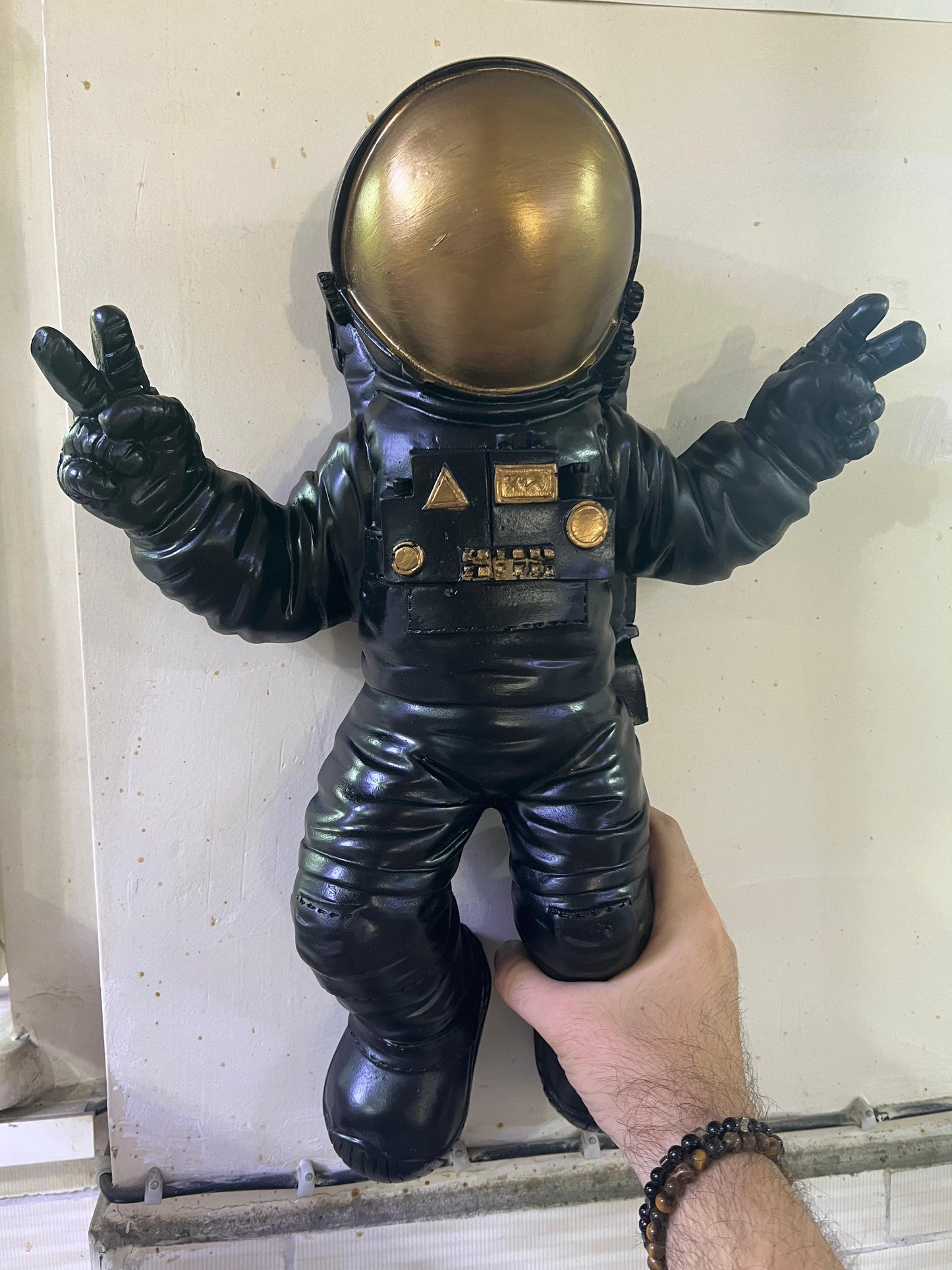 Astronaut Wall Sculpture, Space-themed Wall Decor, Astronaut Decor For Walls, Space Explorer Decorative Figurine, Astronaut Wall Figurine, Astronaut Wall Decor