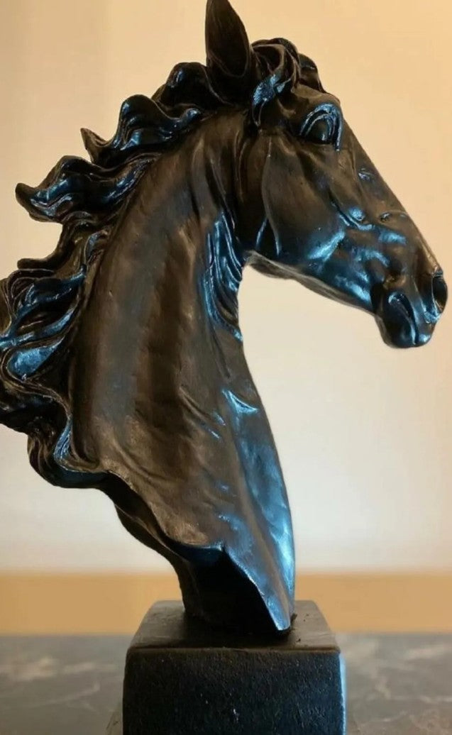 Elegant Horse Bust Statue, Horse Bust Figurine, Elegant Horse Head Bust, Rustic Horse Bust, Antique Horse Head Statue, Horse Head Bust Decor