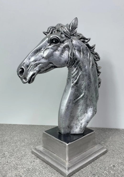 Elegant Horse Bust Statue, Horse Bust Figurine, Elegant Horse Head Bust, Rustic Horse Bust, Antique Horse Head Statue, Horse Head Bust Decor