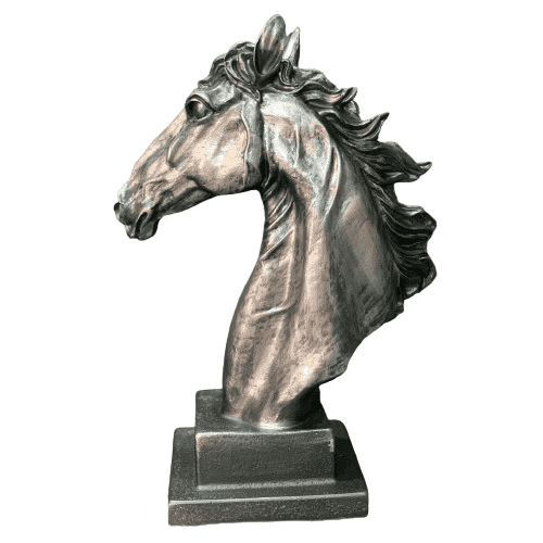 Elegant Horse Bust Statue, Horse Bust Figurine, Elegant Horse Head Bust, Rustic Horse Bust, Antique Horse Head Statue, Horse Head Bust Decor