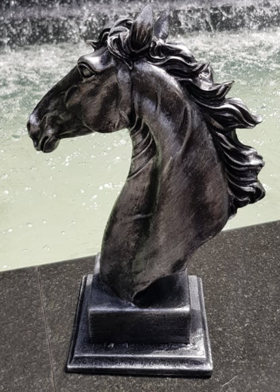 Elegant Horse Bust Statue, Horse Bust Figurine, Elegant Horse Head Bust, Rustic Horse Bust, Antique Horse Head Statue, Horse Head Bust Decor