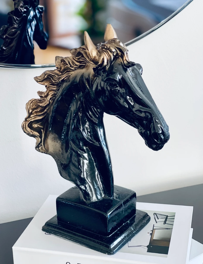 Elegant Horse Bust Statue, Horse Bust Figurine, Elegant Horse Head Bust, Rustic Horse Bust, Antique Horse Head Statue, Horse Head Bust Decor