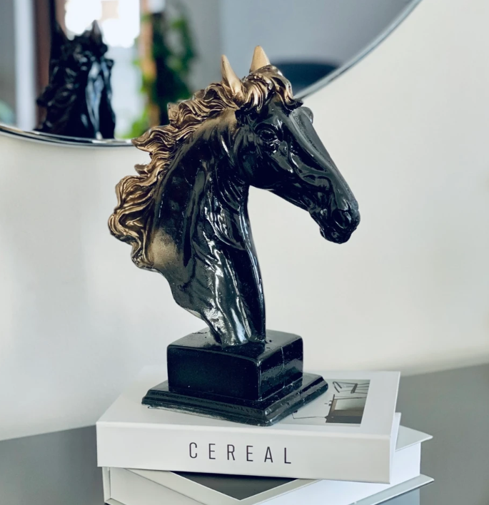 Elegant Horse Bust Statue, Horse Bust Figurine, Elegant Horse Head Bust, Rustic Horse Bust, Antique Horse Head Statue, Horse Head Bust Decor