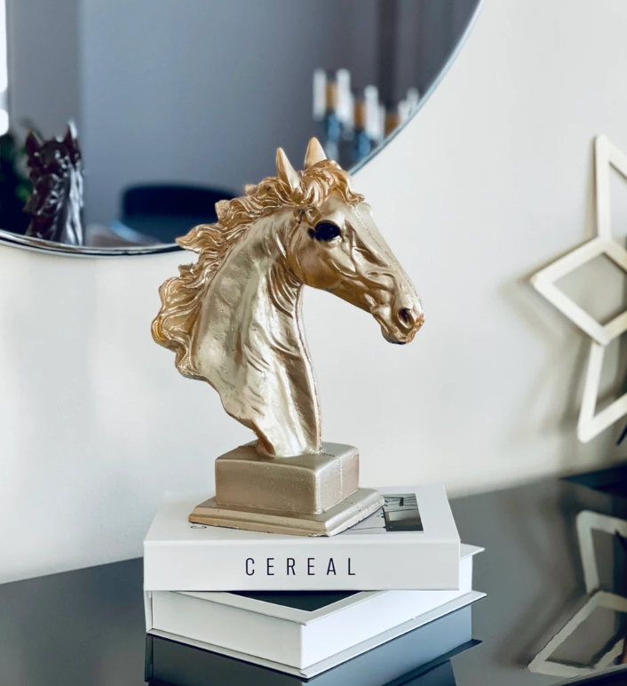 Elegant Horse Bust Statue, Horse Bust Figurine, Elegant Horse Head Bust, Rustic Horse Bust, Antique Horse Head Statue, Horse Head Bust Decor
