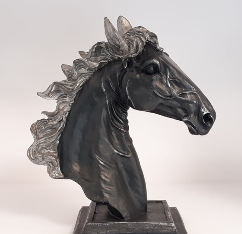 Elegant Horse Bust Statue, Horse Bust Figurine, Elegant Horse Head Bust, Rustic Horse Bust, Antique Horse Head Statue, Horse Head Bust Decor
