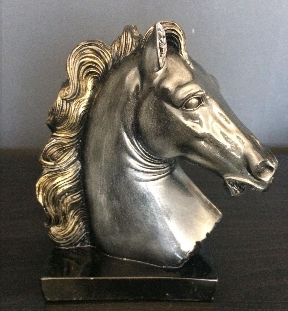 Horse Head Sculpture, Shelf Decoration Idea, Equestrian Home Decor, Handcrafted Equestrian Horse Statue, Horse Bust Ornament