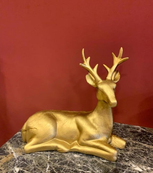 Handmade Deer Decor, Handmade Deer Figurine, Handmade Deer Sculpture, Handmade Deer Statue, Handmade Animal Decor, Elegant Deer Sculpture