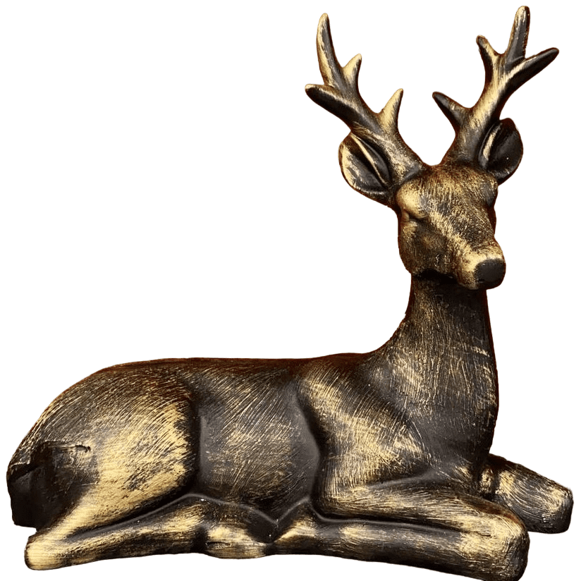 Handmade Deer Decor, Handmade Deer Figurine, Handmade Deer Sculpture, Handmade Deer Statue, Handmade Animal Decor, Elegant Deer Sculpture
