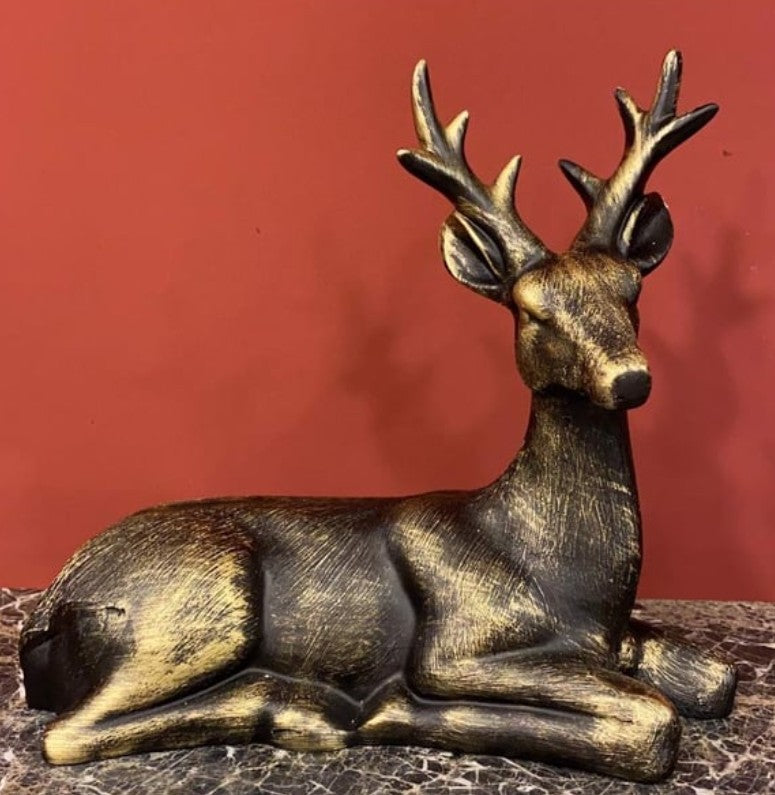 Handmade Deer Decor, Handmade Deer Figurine, Handmade Deer Sculpture, Handmade Deer Statue, Handmade Animal Decor, Elegant Deer Sculpture