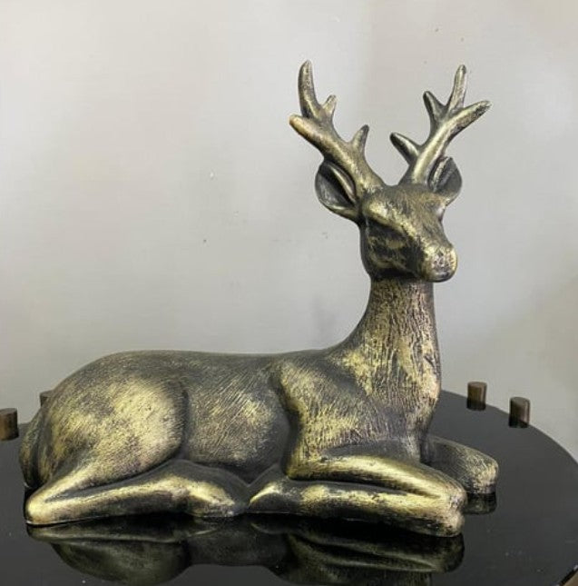 Handmade Deer Decor, Handmade Deer Figurine, Handmade Deer Sculpture, Handmade Deer Statue, Handmade Animal Decor, Elegant Deer Sculpture