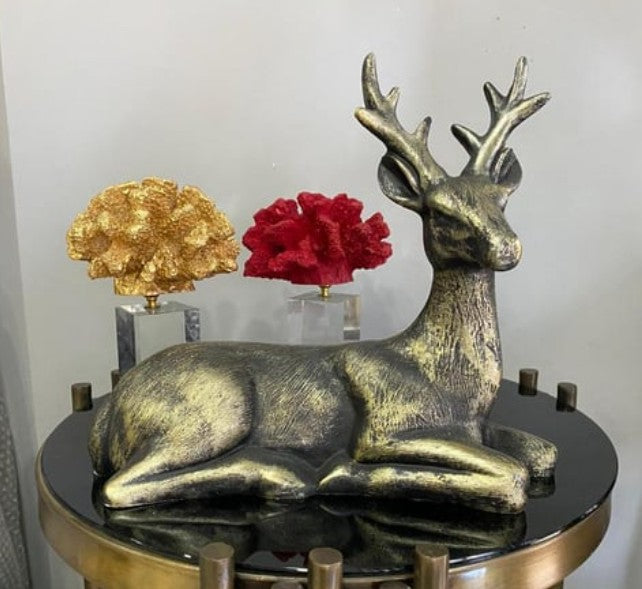 Handmade Deer Decor, Handmade Deer Figurine, Handmade Deer Sculpture, Handmade Deer Statue, Handmade Animal Decor, Elegant Deer Sculpture