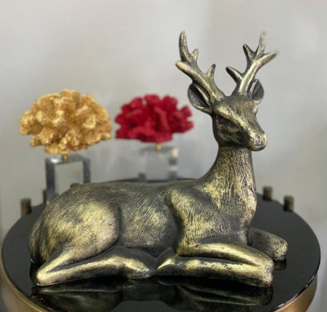 Handmade Deer Decor, Handmade Deer Figurine, Handmade Deer Sculpture, Handmade Deer Statue, Handmade Animal Decor, Elegant Deer Sculpture