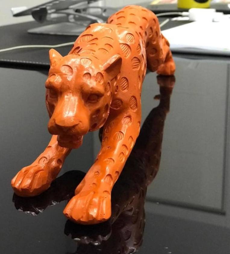 Modern Jaguar Statue, Unique Jaguar Statue, Elegant Jaguar Statue, Abstract Jaguar Statue, Unique Jaguar Statue, Luxury Jaguar Statue