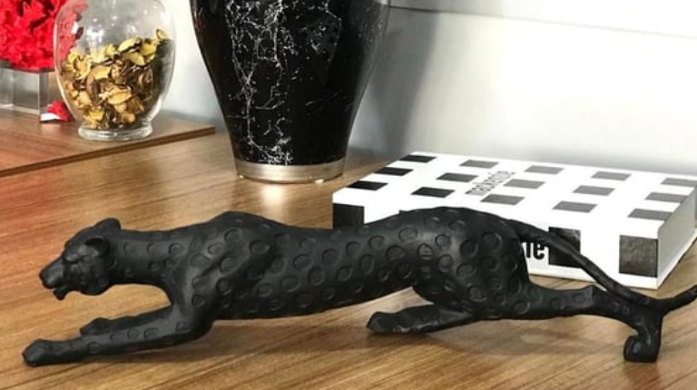 Modern Jaguar Statue, Unique Jaguar Statue, Elegant Jaguar Statue, Abstract Jaguar Statue, Unique Jaguar Statue, Luxury Jaguar Statue