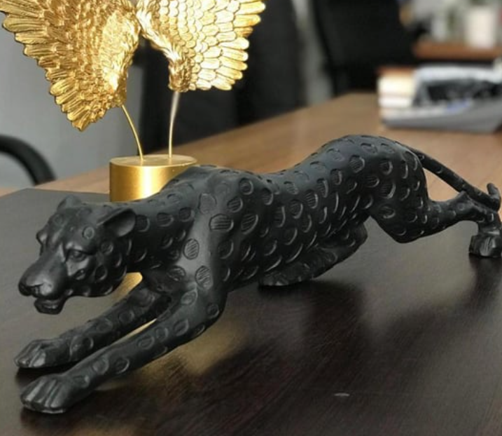 Modern Jaguar Statue, Unique Jaguar Statue, Elegant Jaguar Statue, Abstract Jaguar Statue, Unique Jaguar Statue, Luxury Jaguar Statue