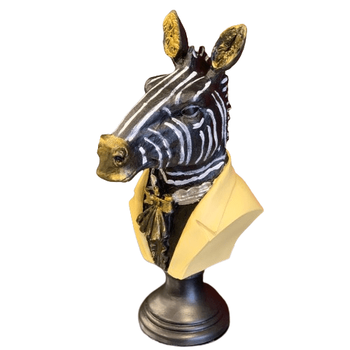 Zebra Head Bust Statue, Zebra Bust Statue, Zebra Bust Sculpture, Elegant Zebra Head Statue, Unique Zebra Head Statue, Zebra Head Sculpture