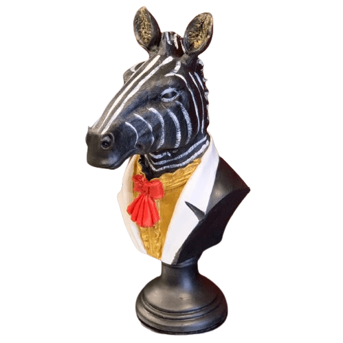 Zebra Head Bust Statue, Zebra Bust Statue, Zebra Bust Sculpture, Elegant Zebra Head Statue, Unique Zebra Head Statue, Zebra Head Sculpture