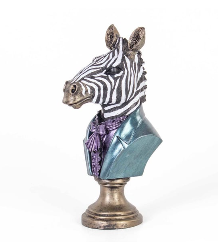 Zebra Head Bust Statue, Zebra Bust Statue, Zebra Bust Sculpture, Elegant Zebra Head Statue, Unique Zebra Head Statue, Zebra Head Sculpture