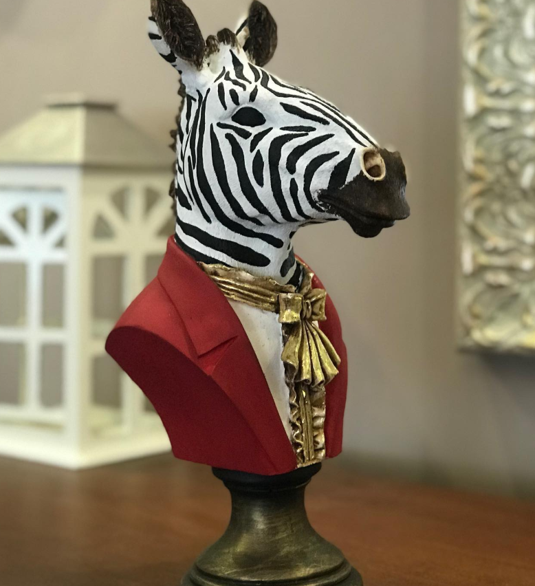 Zebra Head Bust Statue, Zebra Bust Statue, Zebra Bust Sculpture, Elegant Zebra Head Statue, Unique Zebra Head Statue, Zebra Head Sculpture