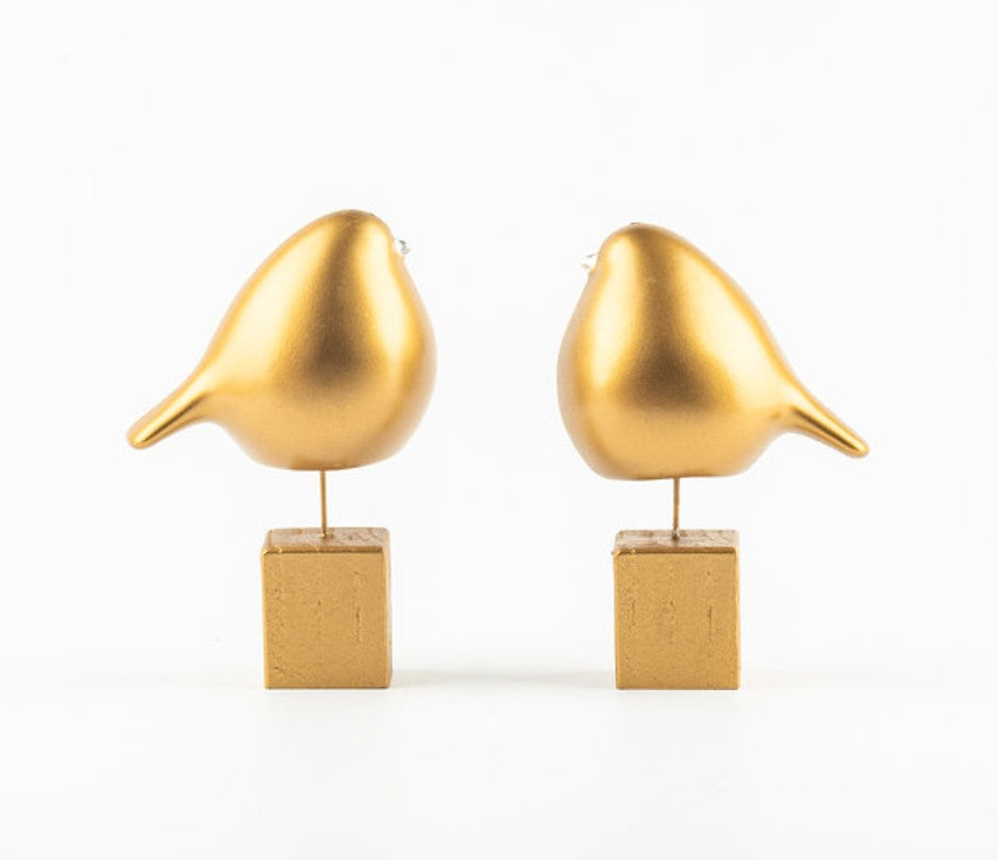 Handmade Bird Bookends Decor, Bird Bookends Sculpture Set, Bird Statue Bookend, Abstract Sculpture Bookends, Animal Bookends Decor