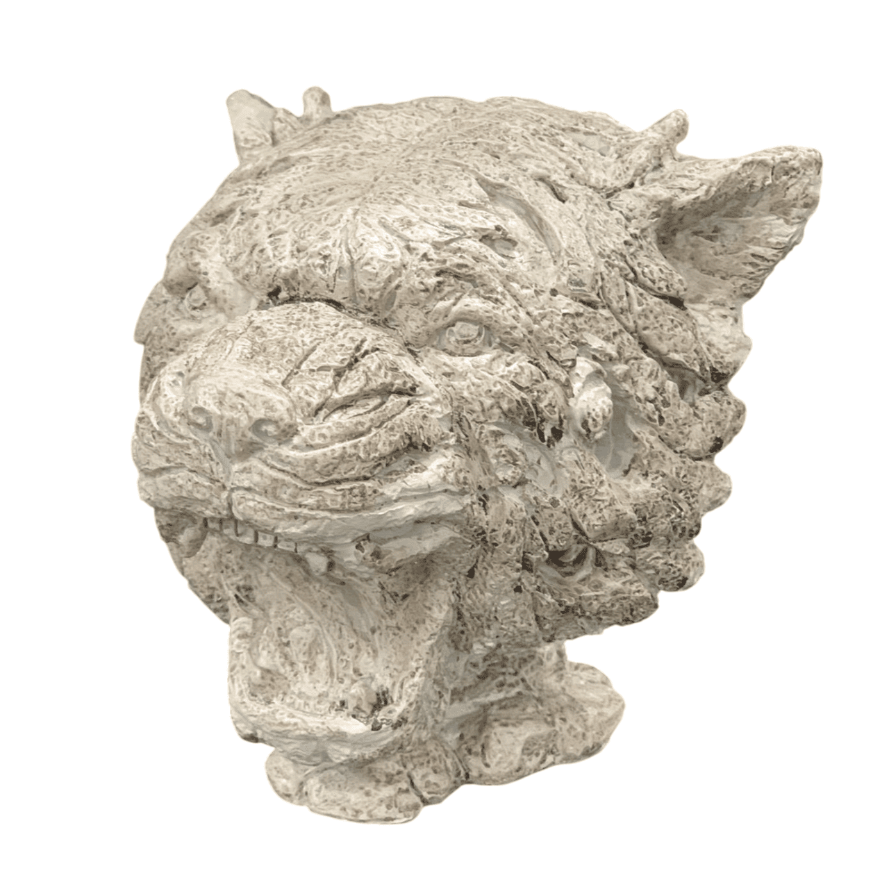 Roaring Tiger Head Statue, Fierce Tiger Sculpture, Tiger Head Bust Statue, Tiger Head Statue, Wild Tiger Head Statue, Tiger Face Statue