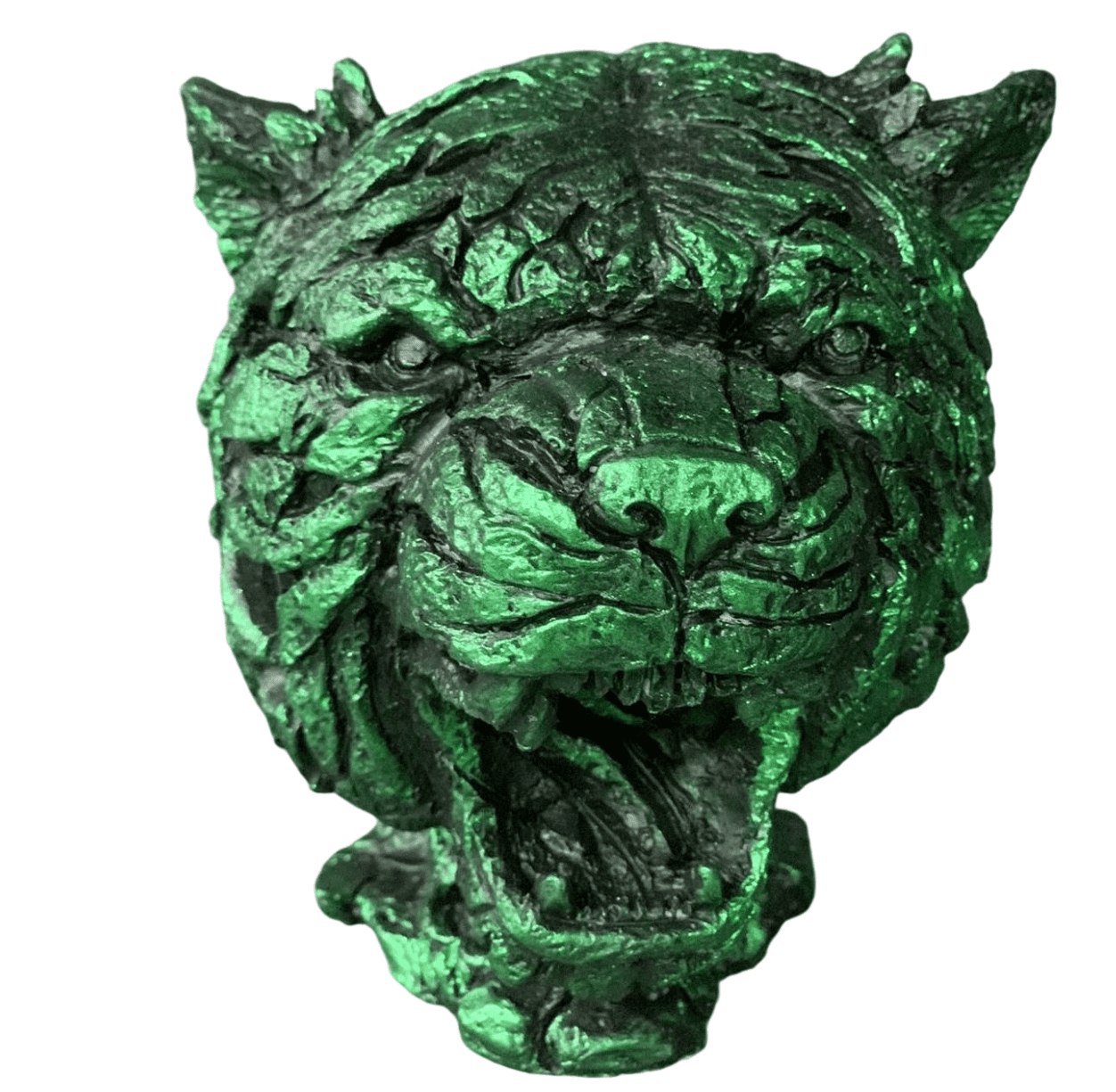 Roaring Tiger Head Statue, Fierce Tiger Sculpture, Tiger Head Bust Statue, Tiger Head Statue, Wild Tiger Head Statue, Tiger Face Statue