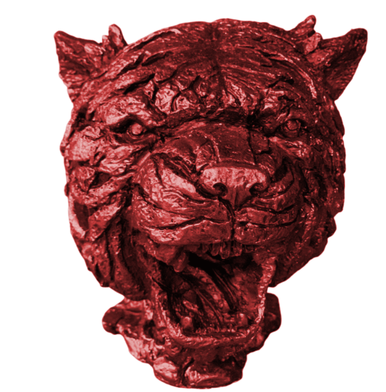 Roaring Tiger Head Statue, Fierce Tiger Sculpture, Tiger Head Bust Statue, Tiger Head Statue, Wild Tiger Head Statue, Tiger Face Statue