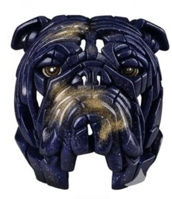 Abstract Bulldog Sculpture, Geometric Bulldog Head Statue, Bulldog Head Sculpture, Polyester Bulldog Wall or Shelf Sculpture, Bulldog Decor