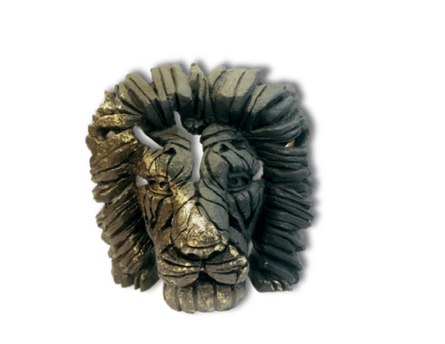 Handcrafted Lion Head Sculpture, Lion Head Sculpture, Jungle King Lion Sculpture, Hand Painted Lion Head Sculpture, Handmade Lion Sculpture