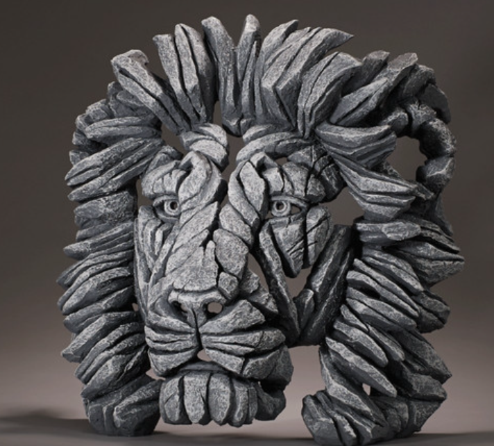 Handcrafted Lion Head Sculpture, Lion Head Sculpture, Jungle King Lion Sculpture, Hand Painted Lion Head Sculpture, Handmade Lion Sculpture